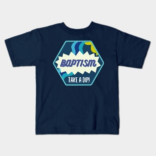 Baptism Patch -- Blue Kids T-Shirt